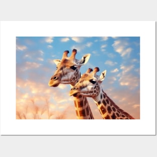 Giraffe Animal Nature Majestic Wild Posters and Art